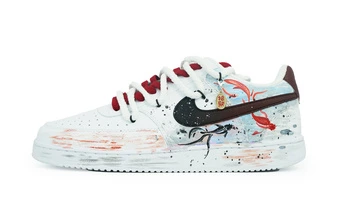 Кроссовки Nike Court Vision 1 Low мужские бело-голубые лимитированная серия | Китай.рф