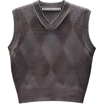 Жилет Alexander Wang Женский, коричневый, с кристаллами | Китай.рф