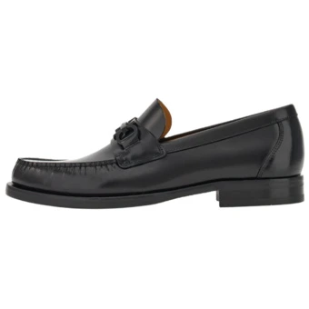 Лоферы мужские кожаные FERRAGAMO, черные | Китай.рф