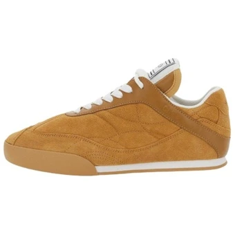 Кроссовки Chloe Kick из телячьей кожи, замши, женские, светло-коричневые | Китай.рф