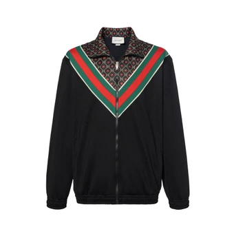 Жакет GUCCI вязаный с V-образной лентой и звездчатым принтом | Китай.рф