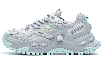 Кроссовки FILA FUSION Bianco Rock на платформе, женские, серо-зеленые | Китай.рф