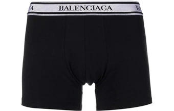 Трусы Balenciaga Париж мужские облегающие боксеры с логотипом SS22 черные | Китай.рф