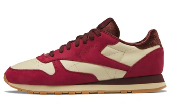 Кроссовки Reebok Classic Leather для бега красно-белые | Китай.рф