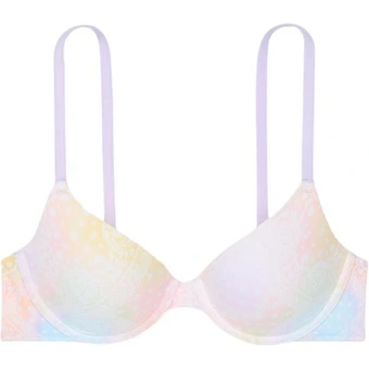 Бюстгальтер Victoria's Secret PINK Girlish Bra с мультиколор принтом | Китай.рф