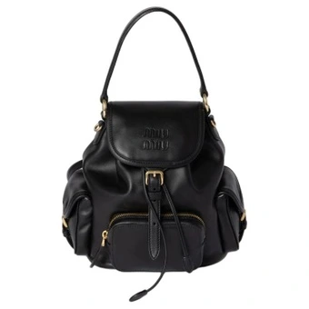 Рюкзак MIU MIU из телячьей кожи черный | Китай.рф