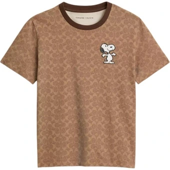 Футболка COACH x Peanuts Снупи женская | Китай.рф