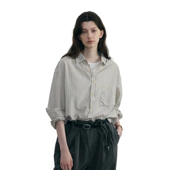 Рубашка C2H4 Unisex Beige Gray Moderate | Китай.рф