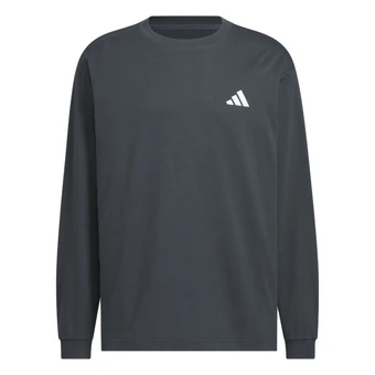 Футболка adidas с длинным рукавом, оверсайз, серая | Китай.рф
