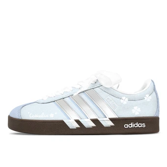 Кроссовки Adidas VL COURT 2.0 Milk Blue Four Leaf бело-голубые | Китай.рф