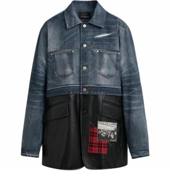 Куртка ZARA x ANDERSSON BELL джинсовая мужская синяя | Китай.рф
