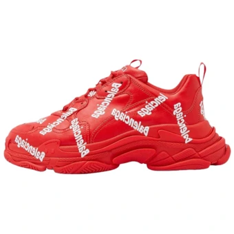 Кроссовки Balenciaga Triple S мужские красные массивные | Китай.рф