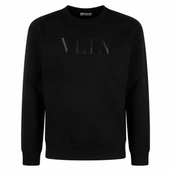 Толстовка Valentino с круглым вырезом, свободного кроя, с длинным рукавом, для мужчин, черная | Китай.рф