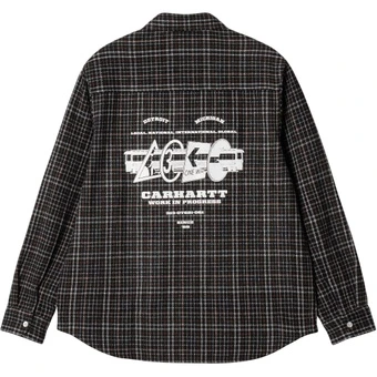 Рубашка мужская Carhartt WIP с длинным рукавом и вышивкой | Китай.рф