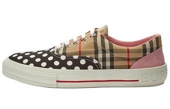 Кеды Burberry мужские низкие из холста в клетку | Китай.рф