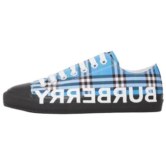 Женские кроссовки Burberry с клетчатым принтом, синие, низкие | Китай.рф