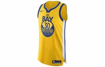 Баскетбольная майка Nike NBA Golden State Warriors Stephen Curry желтая | Китай.рф