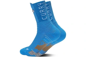 Носки спортивные Under Armour Curry Playmaker, с принтом, синие, унисекс | Китай.рф