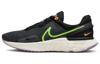 Кроссовки Nike React Miler 3 беговые мужские черно-зеленые | Китай.рф