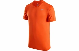 Футболка Nike DRI-FIT мужская с логотипом, оранжево-серая | Китай.рф