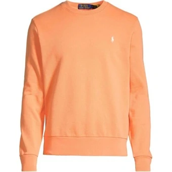 Толстовка Polo Ralph Lauren Loopback Fleece оранжевая мужская | Китай.рф