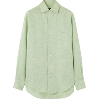 Женская рубашка Loro Piana André SS25, зеленая | Китай.рф