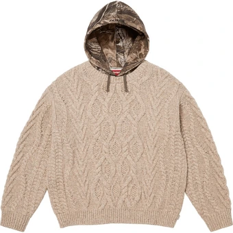 Свитер Supreme FW25 Cable Hooded Sweater | Китай.рф