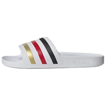Шлепанцы adidas Adilette Aqua EVA белые черно-золотые | Китай.рф