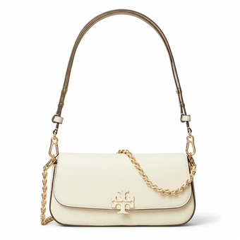 Сумка через плечо TORY BURCH Britten из тисненой кожи, белая | Китай.рф