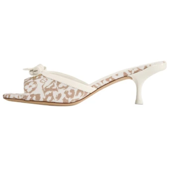 Шлепанцы Louis Vuitton 6AM Slide Slippers для женщин, бежевые | Китай.рф