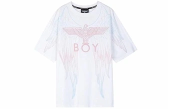Футболка Boy London с принтом крыльев и орла, белая | Китай.рф