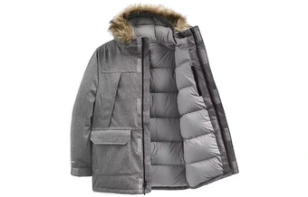 Куртка The North Face McMurdo мужская серая с вышивкой | Китай.рф