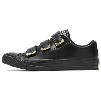 Кроссовки Converse All Star Ctas 3V OX женские низкие черные с золотом | Китай.рф