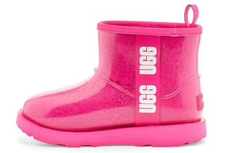 Зимние ботинки UGG Classic Clear Mini II розовые для подростков | Китай.рф
