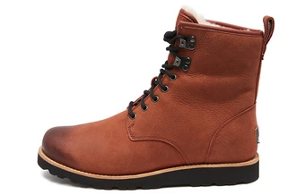 Зимние ботинки UGG из овчины кирпичного цвета | Китай.рф