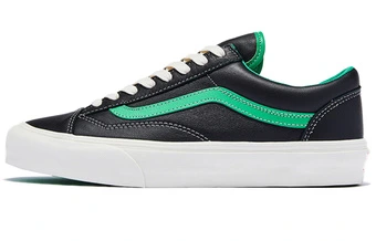 Кроссовки Vans Style 36 VLT LX низкие черно-зеленые | Китай.рф