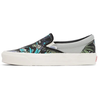 Кроссовки Vans Slip-On LX с тропическим принтом, черные, унисекс | Китай.рф