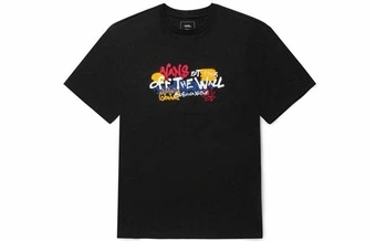 Футболка Vans Graffiti Alphabet черная унисекс | Китай.рф