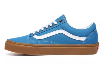Кроссовки Vans Old Skool низкие, холщовые, ретро, синие | Китай.рф