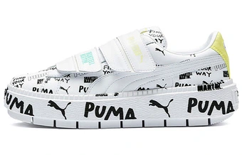 Кроссовки-слипоны женские Shantell Martin x PUMA Platform Trace Strap белые | Китай.рф