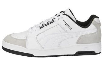 Кроссовки PUMA Slipstream Low Retro кожаные бело-серые на шнурках 384692-05 | Китай.рф