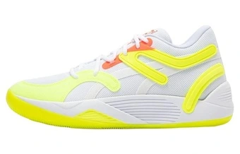 Кроссовки PUMA баскетбольные низкие мужские бело-желтые | Китай.рф