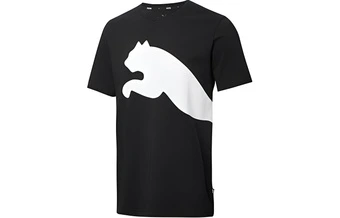 Футболка PUMA с крупным логотипом в американском ретро-стиле, мужская, черная | Китай.рф