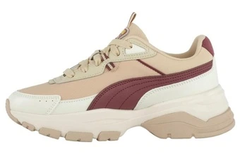 Кроссовки PUMA Cassia Via кожаные шнурованные, женские, бело-желто-красные | Китай.рф