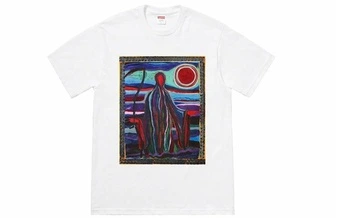 Футболка Supreme с принтом «Жнец», мужские и женские, белая | Китай.рф