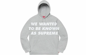 Толстовка Supreme SS20 Week 1 с капюшоном серая унисекс | Китай.рф