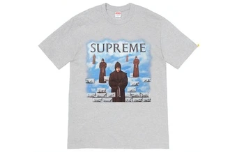 Футболка Supreme с принтом Левитация унисекс серая | Китай.рф