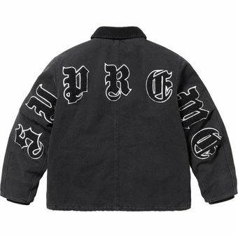 Куртка Supreme SS25 WEEK1 Old English Canvas Work Jacket | Китай.рф