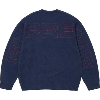 Свитер Supreme SS26 Pilled Sweater мягкий круглый вязаный оверсайз | Китай.рф