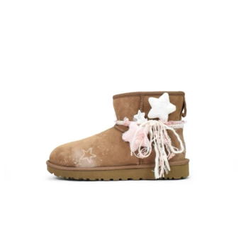 Зимние ботинки UGG Classic Mini с овчиной, женские, верблюжьи | Китай.рф